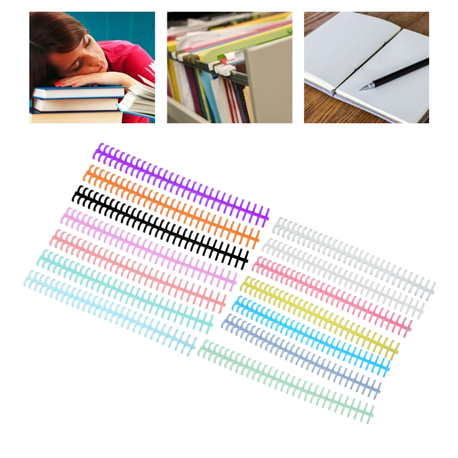 Binding Comb Plastic - 10 adet 30 delikli gevşek yaprak