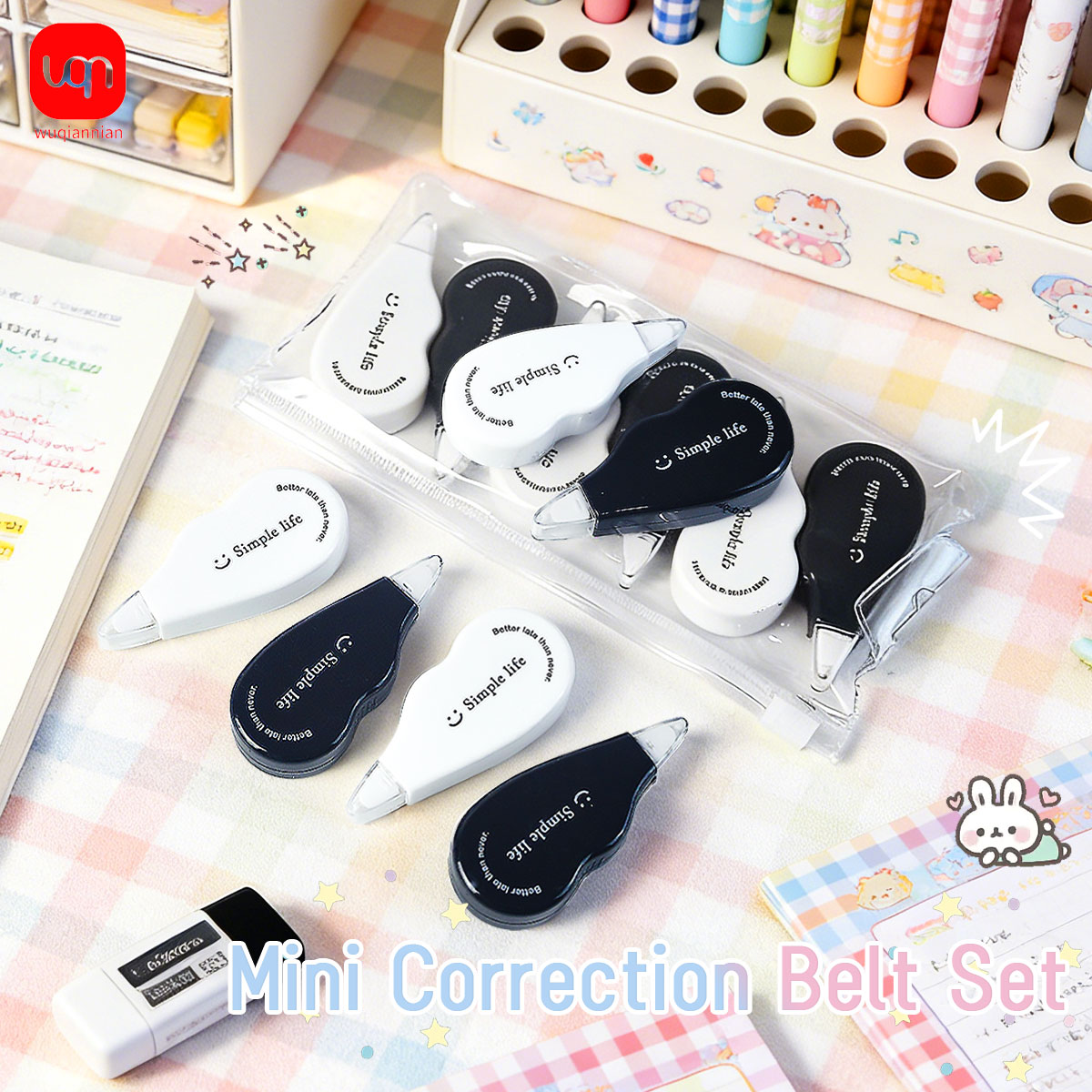 Office Supply Office Stationery Items - WQN - Siyah Beyaz Mini Düzeltme