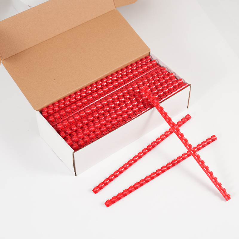 Binding Comb Plastic - ReadStar 50/100 adet kırmızı PVC ciltleme