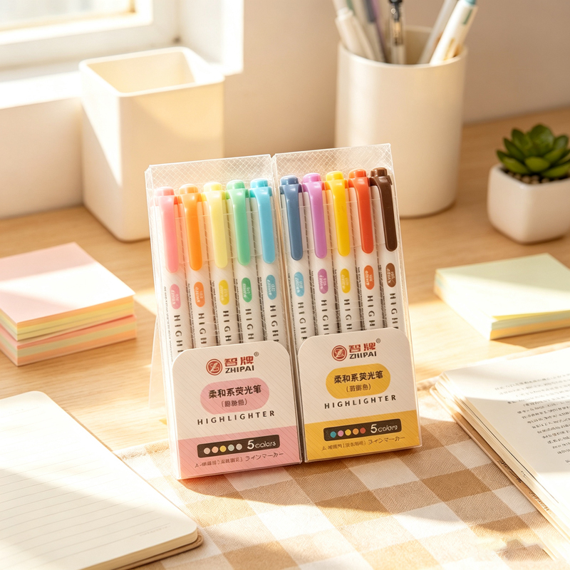 5 Renkli Çift Uçlu Pastel Fosf - Highlighter Set Pastel incelemesi ve fiyatı