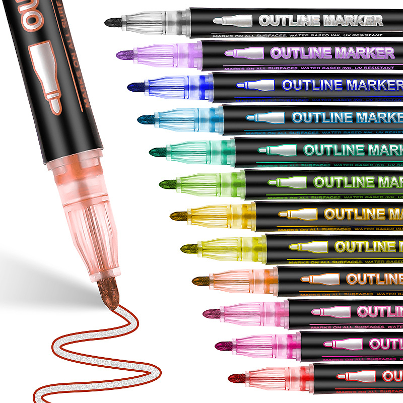 8-60 Renkli Çift Çizgili Kontü - Highlighter Set Pastel incelemesi ve fiyatı