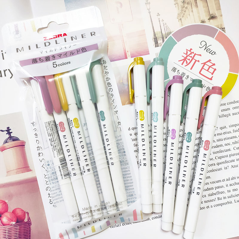 YENI zebra mildliner vurgulayı - Highlighter Set Pastel incelemesi ve fiyatı